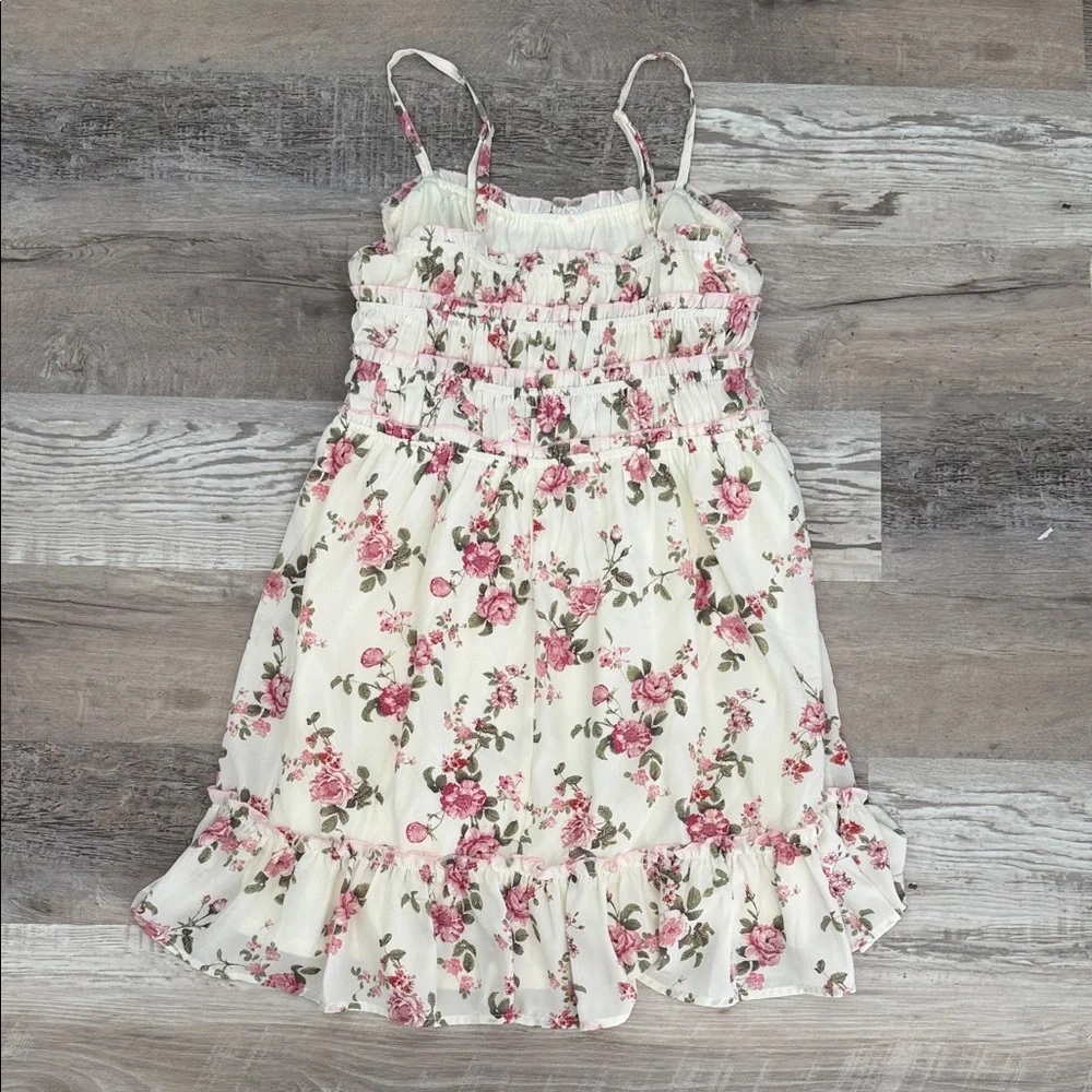 Jessica Simpson Floral Pink and White Womens Dress size L - Picture 5 of 7